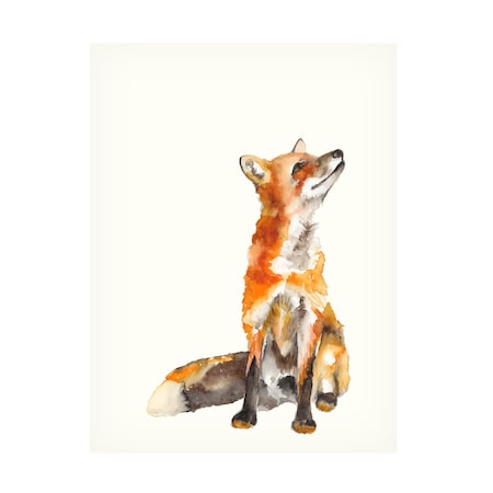 Jennifer Goldberger 'Sly Fox I' Canvas Art, 14x19